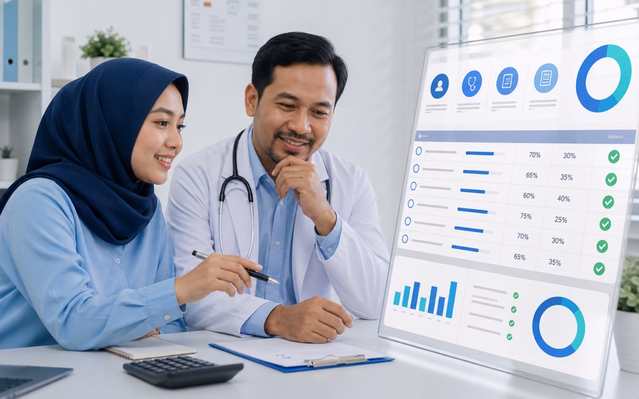 Rekap jasa dokter klinik dan status pembayarannya